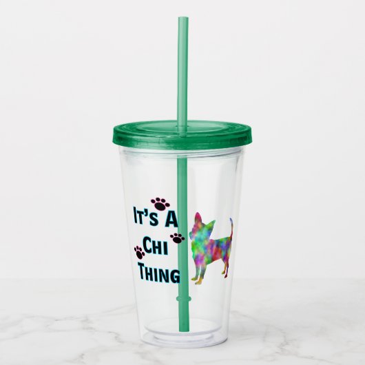 Es ist ein Chi Thing Acrylic Tumbler Acryltrinkbecher (Vorderseite)