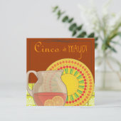 Es ist ein Cinco de Mayo Party Fiesta Einladung (Stehend Vorderseite)