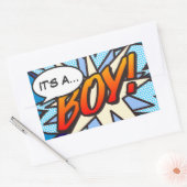 Es ist ein Comic für Junge Geschlechterkenntnisse, Rechteckiger Aufkleber (Umschlag)