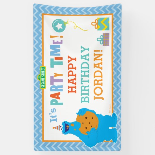 Es ist ein Cookie-Party Banner (Vertikal)