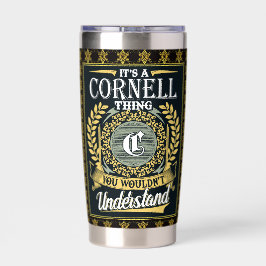 Es ist ein Cornell, das man nicht verstehen konnte Thermobecher