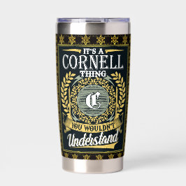 Es ist ein Cornell, das man nicht verstehen konnte Thermobecher