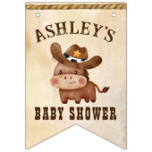 Es ist ein Cowboy-Baby-Dusche-individuelle Name Wimpelkette (Erste Fahne)