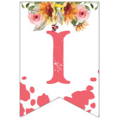 Es ist ein Cowgirl Baby Duschpferde pink Wimpelkette (Zweite Fahne)