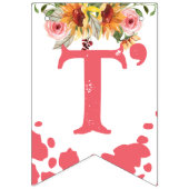 Es ist ein Cowgirl Baby Duschpferde pink Wimpelkette (Dritte Fahne)