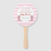 Es ist ein Cowgirl Country Baby Dusche Fans Fächer (Rückseite)