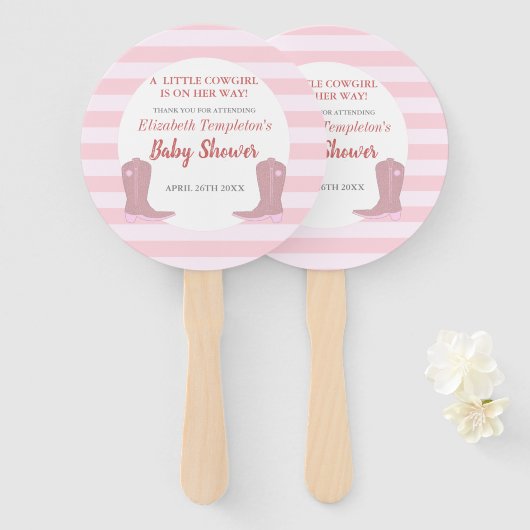 Es ist ein Cowgirl Country Baby Dusche Fans Fächer (Vorne und Hinten)