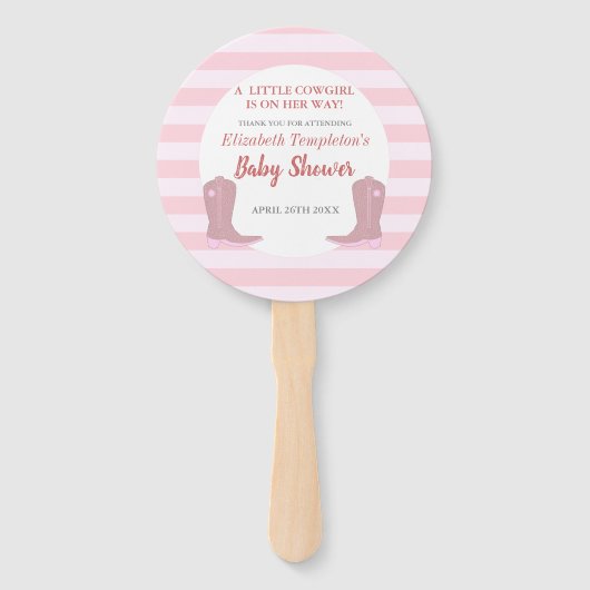 Es ist ein Cowgirl Country Baby Dusche Fans Fächer (Vorderseite)