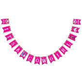 Es ist ein Cowgirl hellrosa Groovy Retro-Disy Wimpelkette (Alle)