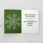 Es ist ein CRAZY-JAHR von der Gang mit Foto Karte (Innenseite)