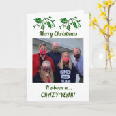 Es ist ein CRAZY-JAHR von der Gang mit Foto Karte (Gelbe Blume)