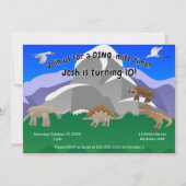 Es ist ein DINO-Mite Geburtstag Einladung (Vorderseite)