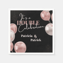 Es ist ein doppeltes Feiertagsgeschenk Serviette