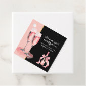 Es ist ein doppeltes Fest Rosa Champagner Geburtst Geschenkanhänger (Beispiel)