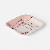 Es ist ein doppeltes Fest Rosa Champagner Geburtst Pappteller (Gewinkelt)