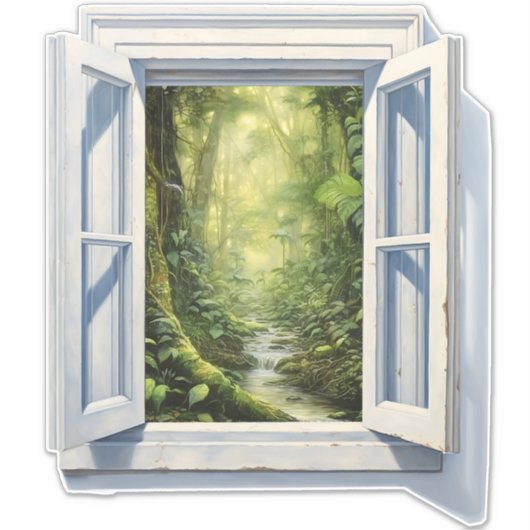 Es ist ein Dschungel da draußen! Aufkleber (Vorderseite)