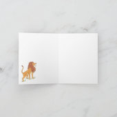 Es ist ein Dschungel da draußen Lion Note Card Karte (Innenseite)