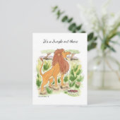 Es ist ein Dschungel da draußen Postkarte (Stehend Vorderseite)