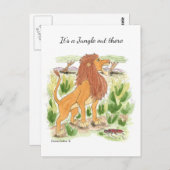 Es ist ein Dschungel da draußen Postkarte (Vorne/Hinten)