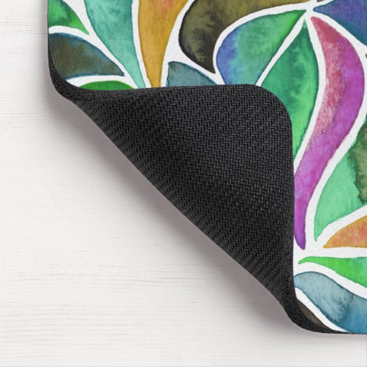 Es ist ein Dschungel-dort draussen - blaues Grün Mousepad (Ecke)