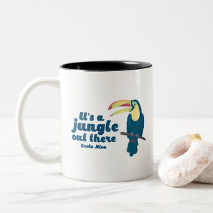 Es ist ein Dschungel dort draussen Toucan Costa Zweifarbige Tasse