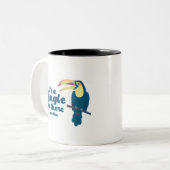 Es ist ein Dschungel dort draussen Toucan Costa Zweifarbige Tasse (Vorderseite Links)