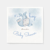 Es ist ein Elefantenjunge, der blau duscht Serviette (Vorderseite)