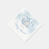 Es ist ein Elefantenjunge, der blau duscht Serviette (Ecke)