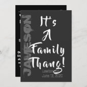 Es ist ein Familienwahn! Wiedersehen-Einladung Einladung (Vorne/Hinten)