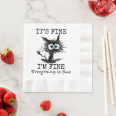 Es ist ein feiner Funny Cat T - Shirt - Klassische Serviette (Beispiel)