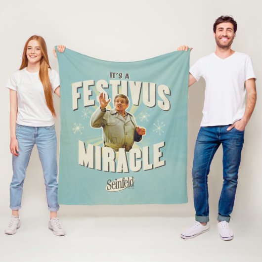 Es ist ein Festivus-Wunder Fleecedecke (Beispiel)