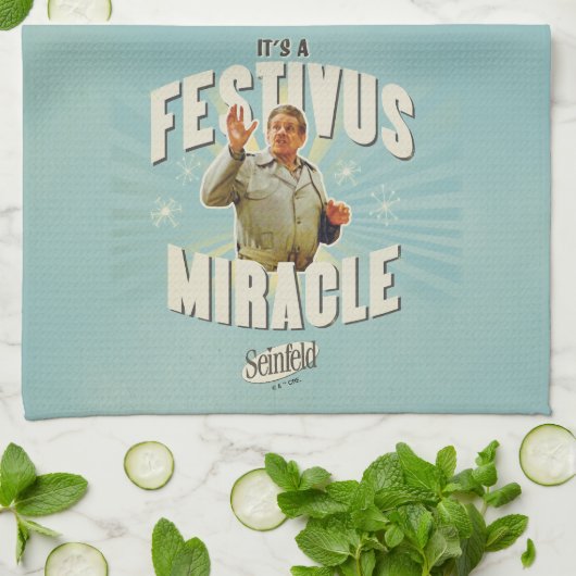 Es ist ein Festivus-Wunder Geschirrtuch (Gefaltet)