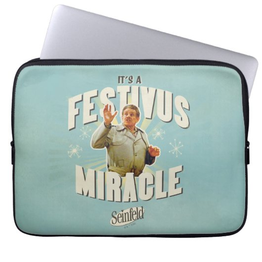 Es ist ein Festivus-Wunder Laptopschutzhülle (Vorderseite)
