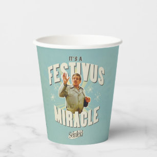 Es ist ein Festivus-Wunder Pappbecher
