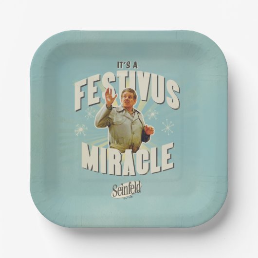 Es ist ein Festivus-Wunder Pappteller (Vorderseite)