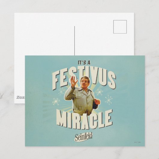 Es ist ein Festivus-Wunder Postkarte (Vorne/Hinten)
