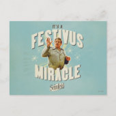 Es ist ein Festivus-Wunder Postkarte (Vorderseite)