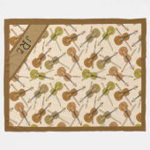 Es ist ein Fiddlers Dream! Personalisierte Violine Fleecedecke (Vorderseite (Horizontal))