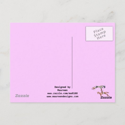 ES IST EIN FILLY! POSTKARTE (Rückseite)