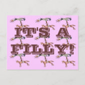 ES IST EIN FILLY! POSTKARTE (Vorderseite)