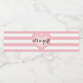 Es ist ein Flaschenlabel für Mädchen Wasserflaschenetikett (Einzelnes Label)