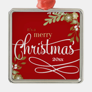 Es ist ein frohes Weihnachtsfest - 20x Silbernes Ornament