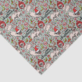 Es ist ein fröhliches Mops-Weihnachtsmuster Seidenpapier (Ausschnitt)