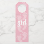 Es ist ein...Gastgeschenk der weiblichen Gender-Of Flaschenanhänger (Rückseite)