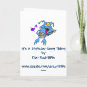 Es ist ein Geburtstagslied Karte (Rückseite)