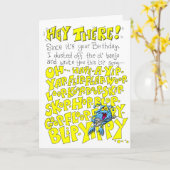 Es ist ein Geburtstagslied Karte (Gelbe Blume)