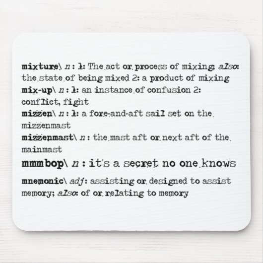 Es ist ein Geheimnis, das niemand kennt! Mousepad (Vorne)