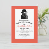 Es ist ein Geheimnis - Überraschendes Party Einladung (Stehend Vorderseite)