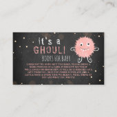 Es ist ein Ghoul! Kleine Monster Halloween Kinderd Begleitkarte (Vorderseite)