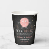 Es ist ein Ghoul! Kleine Monster Halloween Kinderd Pappbecher (Rückseite)